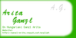 arita ganzl business card